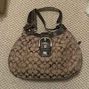 Coach large brown purse